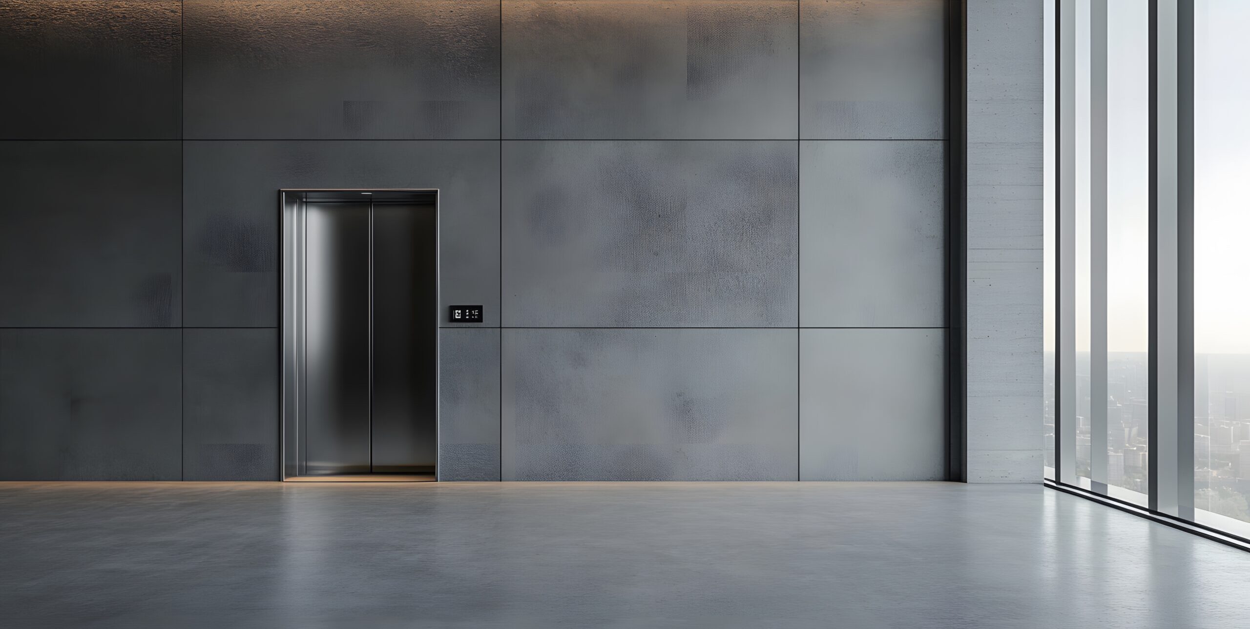 vecteezy_modern-office-hallway-with-elevator-and-large-window_55350931